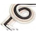 Black Lightning Handset Cord - White; 25 ft. BL1365612